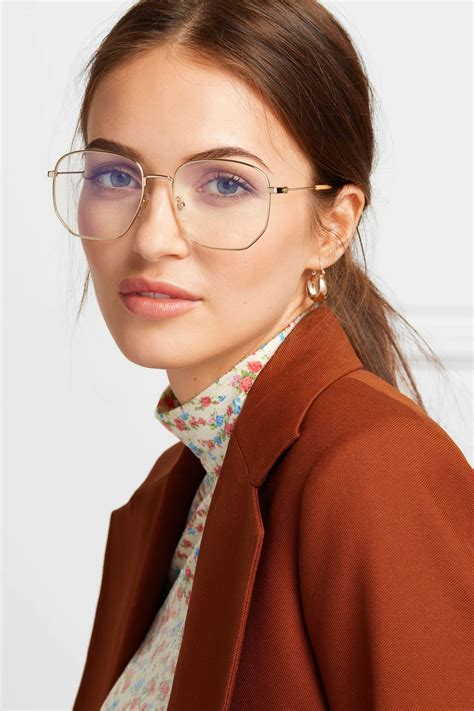 gold gucci eyeglasses womens|gucci gold rimmed glasses.